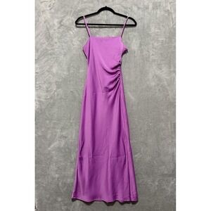 House of Harlow Pink Ruched Side Midi Dress XS Slip 90's y2k Minimalist NWT'S